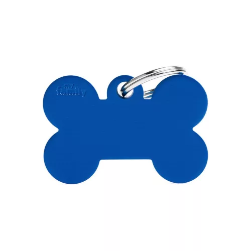 MyFamily Basic Medalion în formă de os L albastru