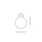 MyFamily Basic Medalion rotund S auriu