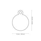 MyFamily Basic Medalion rotund L albastru
