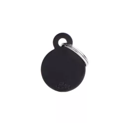 MyFamily Basic Medalion rotund S negru