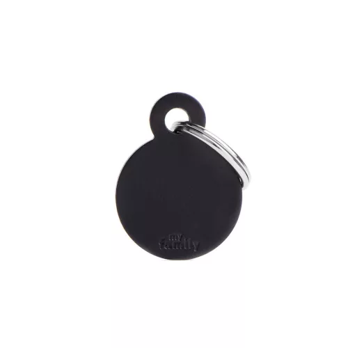 MyFamily Basic Medalion rotund S negru