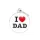 MyFamily Charms Medalion I Love Dad alb