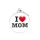 MyFamily Charms Medalion I Love Mom alb