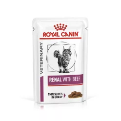   Royal Canin Veterinary Hrană umedă pentru pisici, susținerea funcției renale, cu vită 85 g