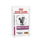Royal Canin Veterinary Hrană umedă pentru pisici, susținerea funcției renale, cu pui 12x85 g
