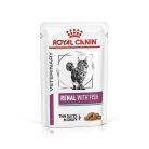 Royal Canin Veterinary Hrană umedă pentru pisici, susținerea funcției renale, cu pește 12x85 g