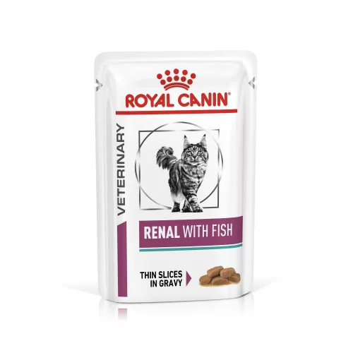 Royal Canin Veterinary Hrană umedă pentru pisici, susținerea funcției renale, cu pește 85 g