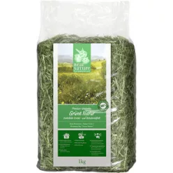   Real Nature Hrană pentru mamifere mici, fân de pajiște verde 1 kg