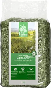 Real Nature Hrană pentru mamifere mici, fân de pajiște verde 1 kg
