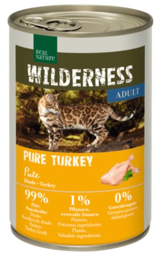Real Nature Wilderness Hrană pentru pisici adulte, cu curcan 400g