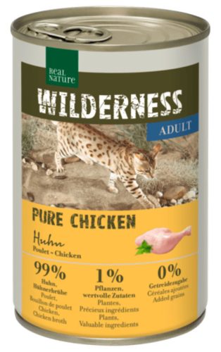 Real Nature Wilderness Hrană pentru pisici adulte, cu pui 400g