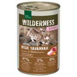   Real Nature Wilderness Hrană pentru pisici, cu miel și mistreț 400g