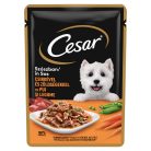 Cesar Hrană umedă pentru câini adulți, cu pui și legume gustoase în sos 100 g