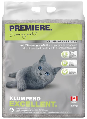 Premiere Excellent Așternut aglomerant pentru litieră 12 kg
