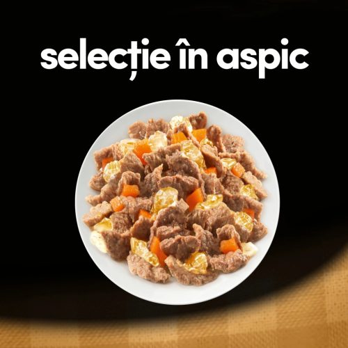 Cesar Hrană umedă pentru câini adulți, selecții de carne și legume în aspic 4 x 100 g