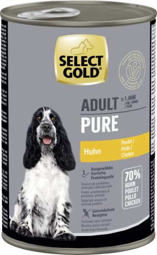 Select Gold Pure Hrană pentru câini adulți, cu pui 400g