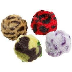 AniOne Jucărie pentru pisici, minge cu clopoțel, 4 buc, S