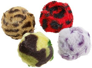 AniOne Jucărie pentru pisici, minge cu clopoțel, 4 buc, S