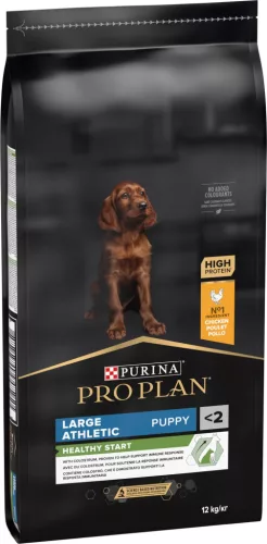 Pro Plan Healthy Start Junior Hrană uscată pentru câini de talie mare atletică, cu pui 12 kg