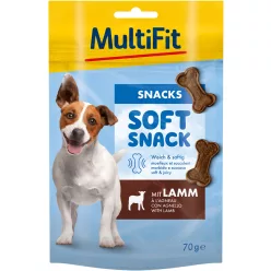   MultiFit Soft Snack - Gustare moale pentru câini, cu carne de miel 70g