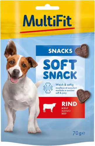 MultiFit Soft Snack - Gustare moale pentru câini, cu vită 70g