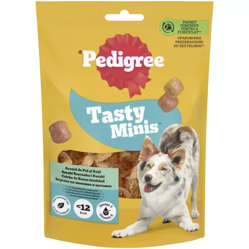 Pedigree Tasty Bites recompense pentru câini adulți, cu pui 130 g