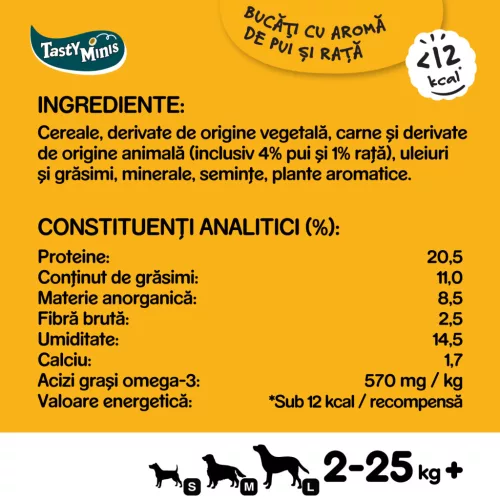 Pedigree Tasty Bites recompense pentru câini adulți, cu pui 130 g