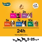 Pedigree Tasty Minis Recompense pentru câini adulți, cu vită 155 g