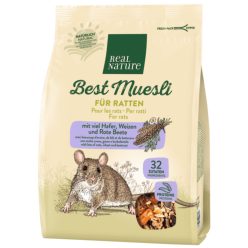   Real Nature Best Muesli pentru  Hrană naturală și variată pentru șobolani 500 g
