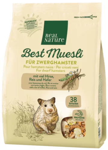 Real Nature Hrană pentru hamsteri pitici 500g