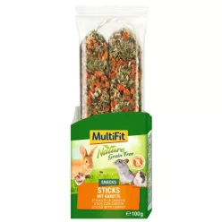   MultiFit Nature Baton dublu fără cereale pentru mamifere mici, cu morcovi 2x50g