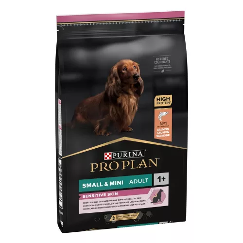 Pro Plan Sensitive Skin Hrană uscată pentru câini adulti de talie mică și foarte mică, cu somon 7 kg