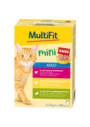 MultiFit Mini Hrană pentru pisici, mix 6x50g