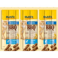 MultiFit BBQ Recompensă pentru pisici, cu somon, 8 buc, 40g