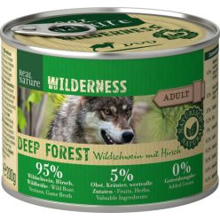   Real Nature Wilderness Deep Forest Hrană pentru câini adulți, cu mistreț și căprioară 200g