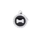 MyFamily Glam Medalion rotund cu model os negru