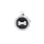 MyFamily Glam Medalion rotund cu model os negru