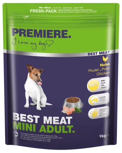 Premiere Best Meat Hrană pentru câini adulți cu pui 1 kg