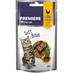   Premiere Soft Bites Recompense pentru pisici cu pui și iarba pisicii 40 g
