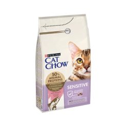   Cat Chow Sensitive Hrană uscată pentru pisici, cu somon 1,5 kg