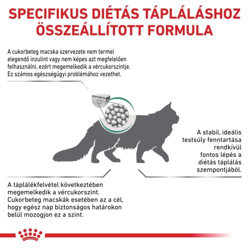 Royal Canin Veterinary Hrană uscată pentru pisici diabetice 0,4 kg