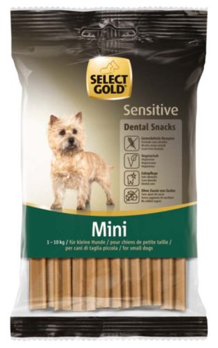 Select Gold Sensitive Dental Snacks Recompensă pentru câini de talie mică 99g