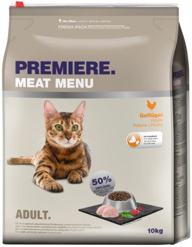 Premiere Hrană pentru pisici adulte cu pasăre de curte 10 kg