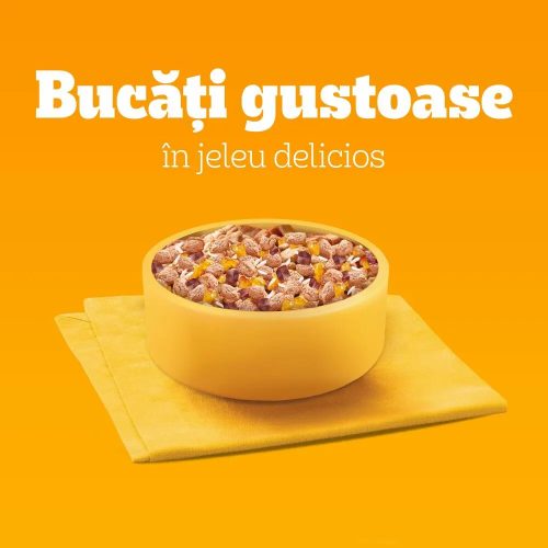 Pedigree Junior Hrană umedă căței, selecție mixtă în aspic 12 x 100 g