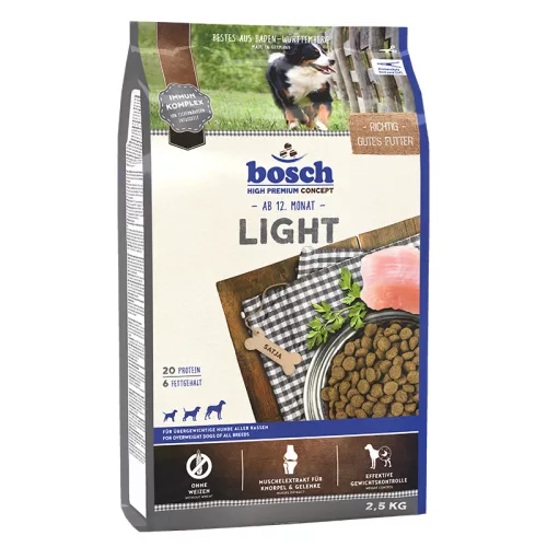 Bosch Light Hrană uscată pentru câini adulți cu pasăre 2,5 kg