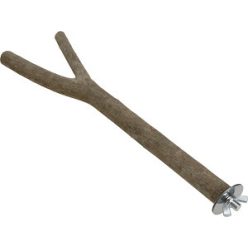   AniOne Bară de staționare Y pentru păsări, lemn natural, 30 cm