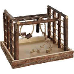 AniOne Loc de joacă din lemn natural