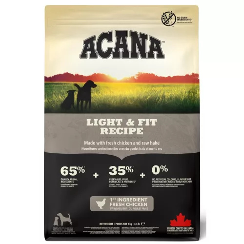 Acana Light & Fit Hrană uscată pentru câini cu pui 2 kg