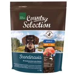   Real Nature Country Selection Hrană uscată pentru câini de talie mică, cu somon și ren 1 kg