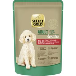   Select Gold Sensitive Hrană umedă pentru câini adulți, de talie mică, cu vită și cartof 100 g
